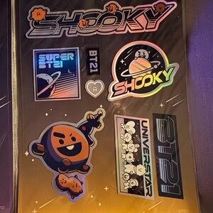 BT21 Shooky Sticker Set